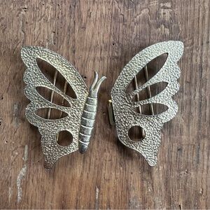Vintage 70s Mimi di N large butterfly designer belt buckle
